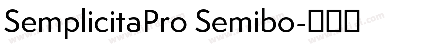 SemplicitaPro Semibo字体转换